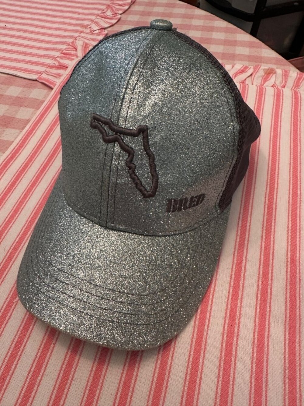 Florida Bred Blue Glitter Hat